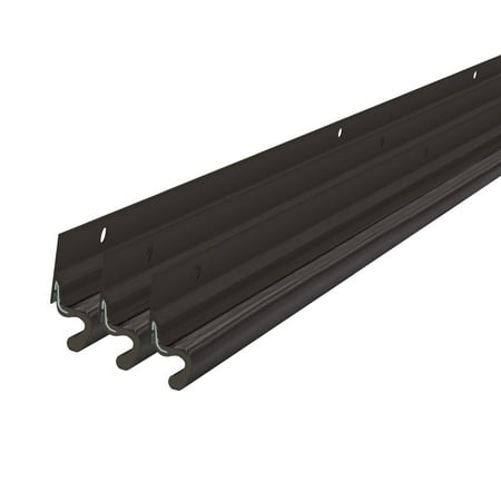 M-D Building Products 87783 Bronze Aluminum and Vinyl-coated Foam Heavy-duty Screw-on Top and Sides Door Seal Kit