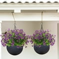 thumbnail image 5 of 10 Bundles Artificial Flowers Outdoor UV Resistant Fake Flowers No Fade Faux Plants Garden Porch Window Box Decorating (Pink), 5 of 5
