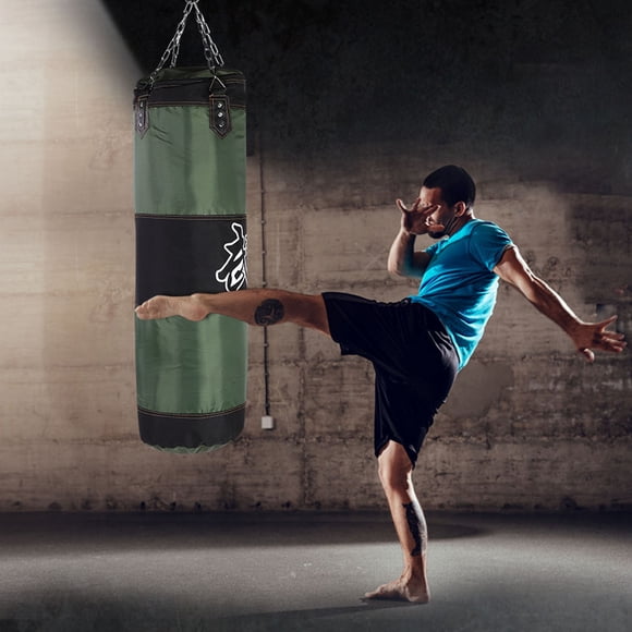Punching Bag, Empty Boxing Hook Kick Sandbag Fight Karate Punch Punching Sand Bag Training Boxing Hook Kick Sandbag Hanging Boxing Punching Sandbag for Boxing