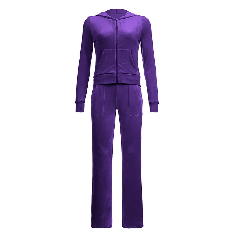 FAIWAD Piece Outfits for Womens Solid Color Tracksuit Long