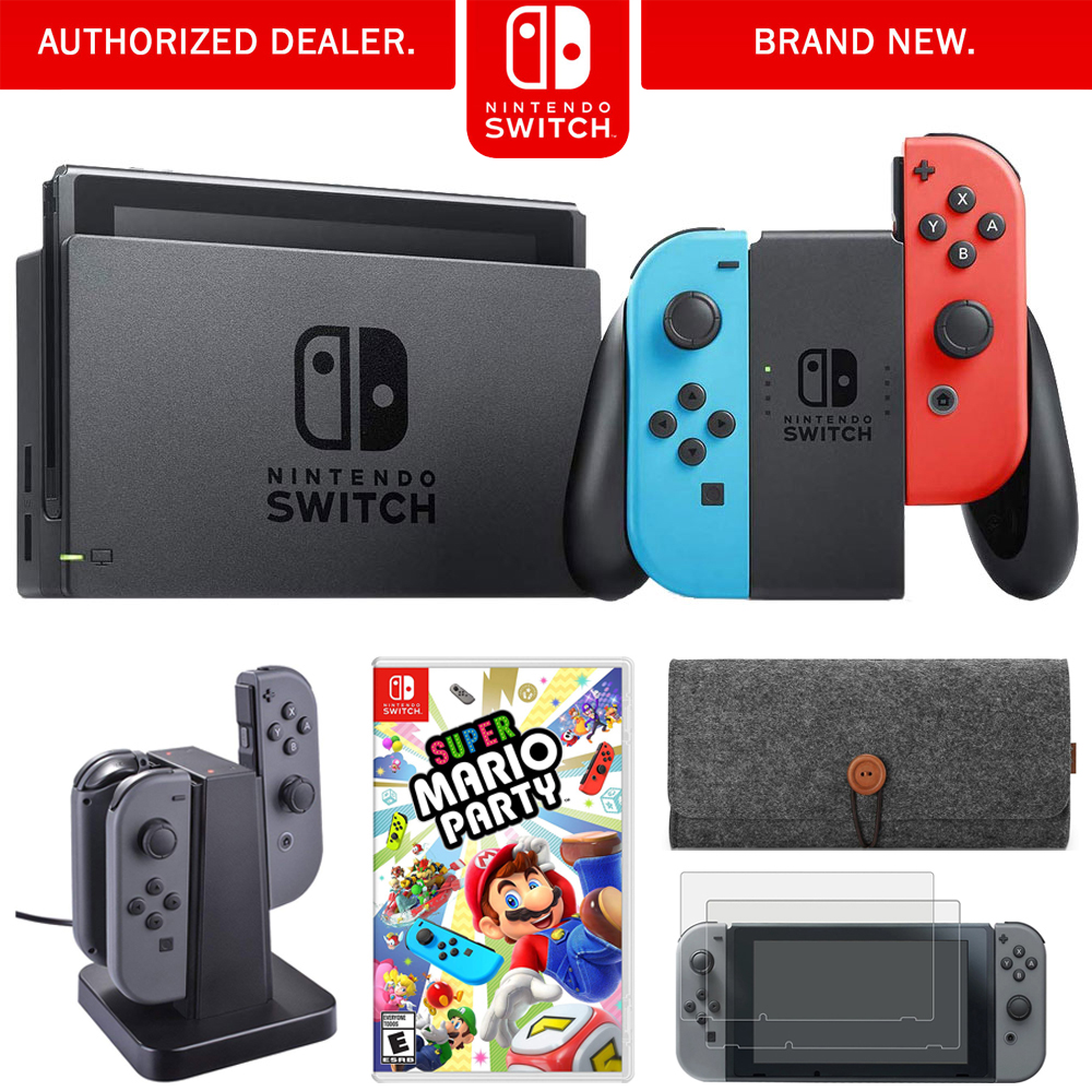 Nintendo Switch 32 GB Console w/Neon Blue and Red Joy-Con ...