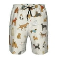 thumbnail image 3 of Fotbe Dogs Funny Pets Trajes de Baño Estampados para Hombre, Shorts de Verano de Secado Rápido, Ropa de Playa, Bañadores-Large, 3 of 6
