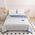 thumbnail image 7 of AuroraX Cooling Summer Quilt Soft Washable Quilt Skin Friendly Lightweight Full/Queen Size Machine Washable Printed Quilt for AC, 7 of 7