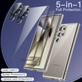 thumbnail image 3 of JETech 5 in 1 Case for Samsung Galaxy S24 Ultra 5G with 2-Pack Each Tempered Glass Screen Protector and Camera Lens Protector, Non-Yellowing Shockproof Bumper Phone Cover (Clear), 3 of 7