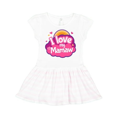 

Inktastic I Love My Mamaw grandchild gift Gift Toddler Girl Dress