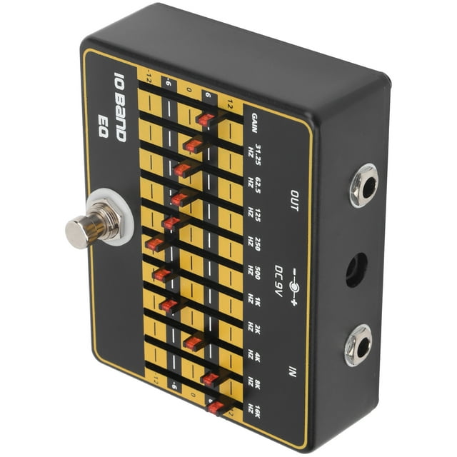 Guitar Effects,Guitar Effects 10‑Band Slider Sound Equalizer Band Equalizer Ultra Responsive