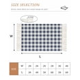 thumbnail image 2 of Navy Blue White Plaid Bathroom Rug 2'x3', Farmhouse Checkered Buffalo Low Profile Front Entryway Rug with Tassels, Woven Cotton Washable Kitchen Mat Carpet for Foyer Bedroom Back Door Decor, 2 of 9
