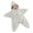 White, variant on Baby Swaddle Star Shape Hooded Zip Up Star Print Plush Warm Holiday Outfit for Boys Girls 6 Months Navy