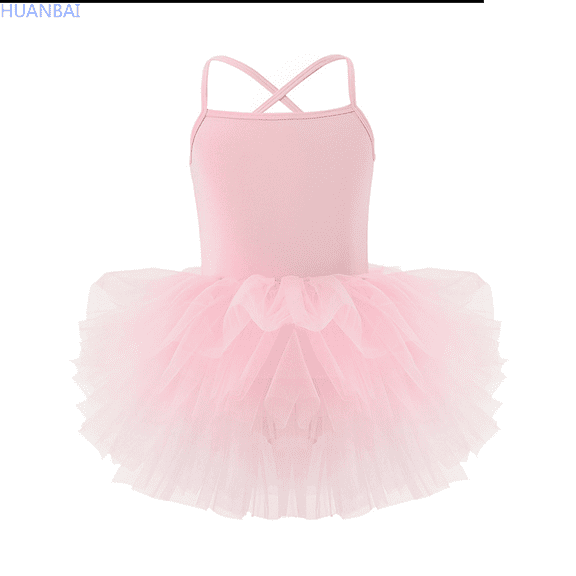 HUANBAI Children's Tutu Dress For Performance And Personality Sleeveless Dress For Girls Party Mini Dress 3-4 Years