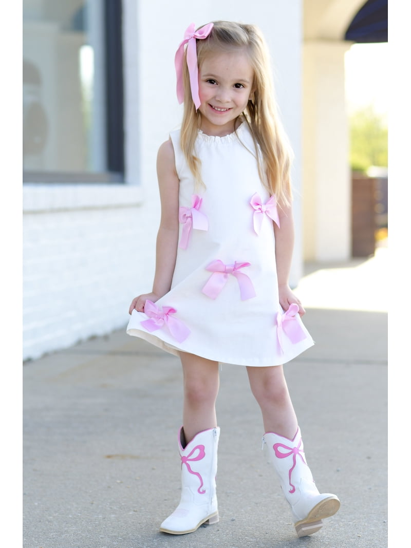 pink dress white cowboy boots Pink Dress & White Boots