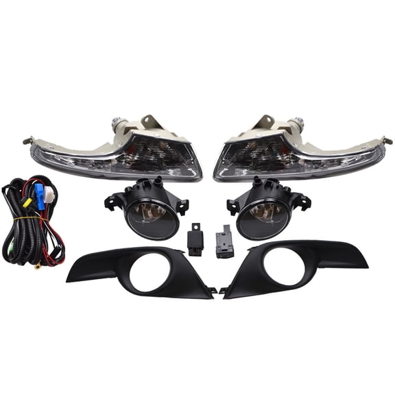 Pair Fog Light & Corner Turn Signal Lamp For 2013-2015 Nissan Altima W/ Wiring