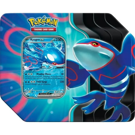 Pokemon Sword & Shield Azure Legends Kyogre ex Tin Set (5 Booster Packs & Promo Card)