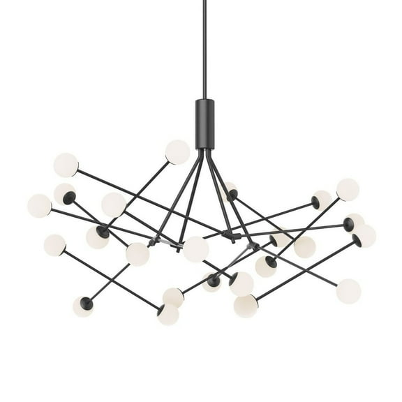 CH97358-BK-Kuzco Lighting-Moto - 70W LED Chandelier-33.63 Inches Tall and 55.63 Inches Wide