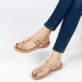 thumbnail image 6 of Ecetana Women's Flip Flops Comfort Dressy Slides Sandals Flat Sandals for Women, 6 of 6