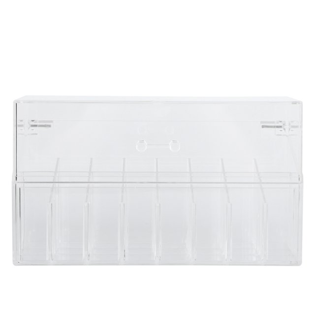 Sailing Caja organizadora de maquillaje con tapa a prueba de polvo, perfecta para exhibición de lápiz labial y almacenamiento de cosméticos