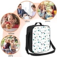 thumbnail image 5 of Honeii Cartoon House Car Print Insulated Lunch Bag, Reusable Lunch Box for Adult, Leakproof Cooler Bag for Work Office Travel Picnic, 5 of 7