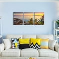 thumbnail image 5 of Wall Art For Living room beach sunset landscape Wall Decor for artwork Painting 12" x 16" 3 Pieces Canvas Prints For bedroom Decor Modern Salon kitchen office wall Painting Home decorations, 5 of 6
