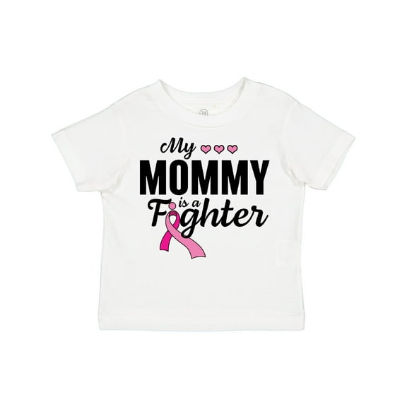 Inktastic Breast Cancer Awareness My Mommy is a Fighter Boys or Girls Toddler T-Shirt