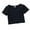 Black, variant on KAUOD Girls Toddler Baby Cotton Ribbed Crop Top Short Sleeve T-Shirt Summer Casual Solid Pullover Tee Trendy Kids Clothing