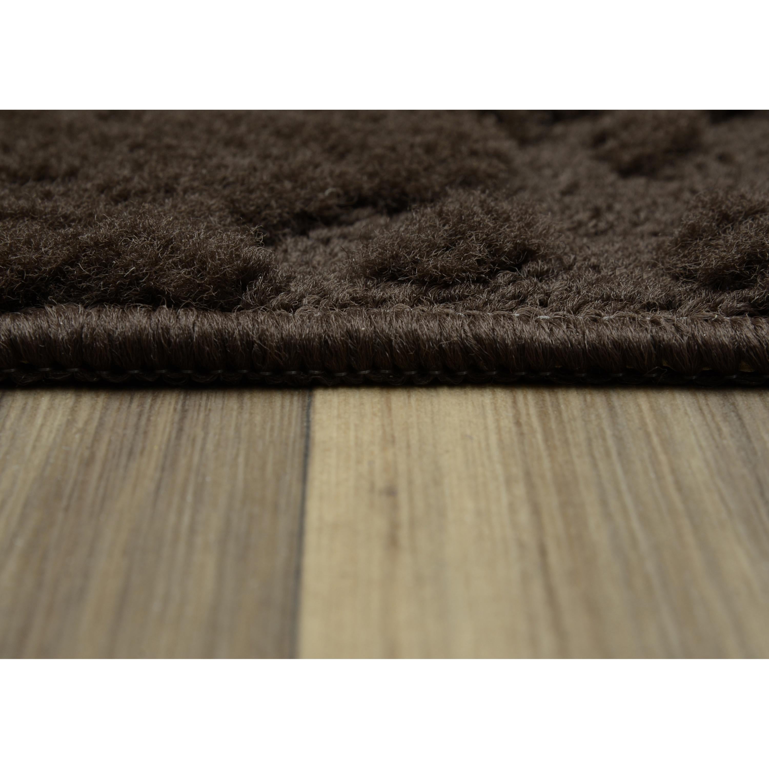 Garland Rug Charleston Polypropylene Mocha Indoor Area Rug, 4' x 6'