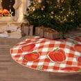 thumbnail image 5 of Sikiie Tomatoes And Chili Nativity Christmas Tree Skirt, Jesus Christian Winter Holiday Tree Mat Decoration(30-48IN)36", 5 of 6
