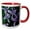 Red/White, variant on 3drose, Oregon, Mt Hood National Forest. Wild Iris Close-up., 11oz Mug