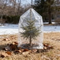 thumbnail image 3 of 5 Pack Plant Covers Freeze Protection, Plant Protection Film Cover, Clear Platic Plant Antifreeze Bag for Outdoor Winter Shrubs Trees, 23"x15", 3 of 6