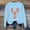 Light Blue, variant on Women's Casual Long Sleeve Sweatshirts Lobster Printed Crew Neck Pullover Comfy Tops Fall Fashion Outfits Winter Clothes 2025