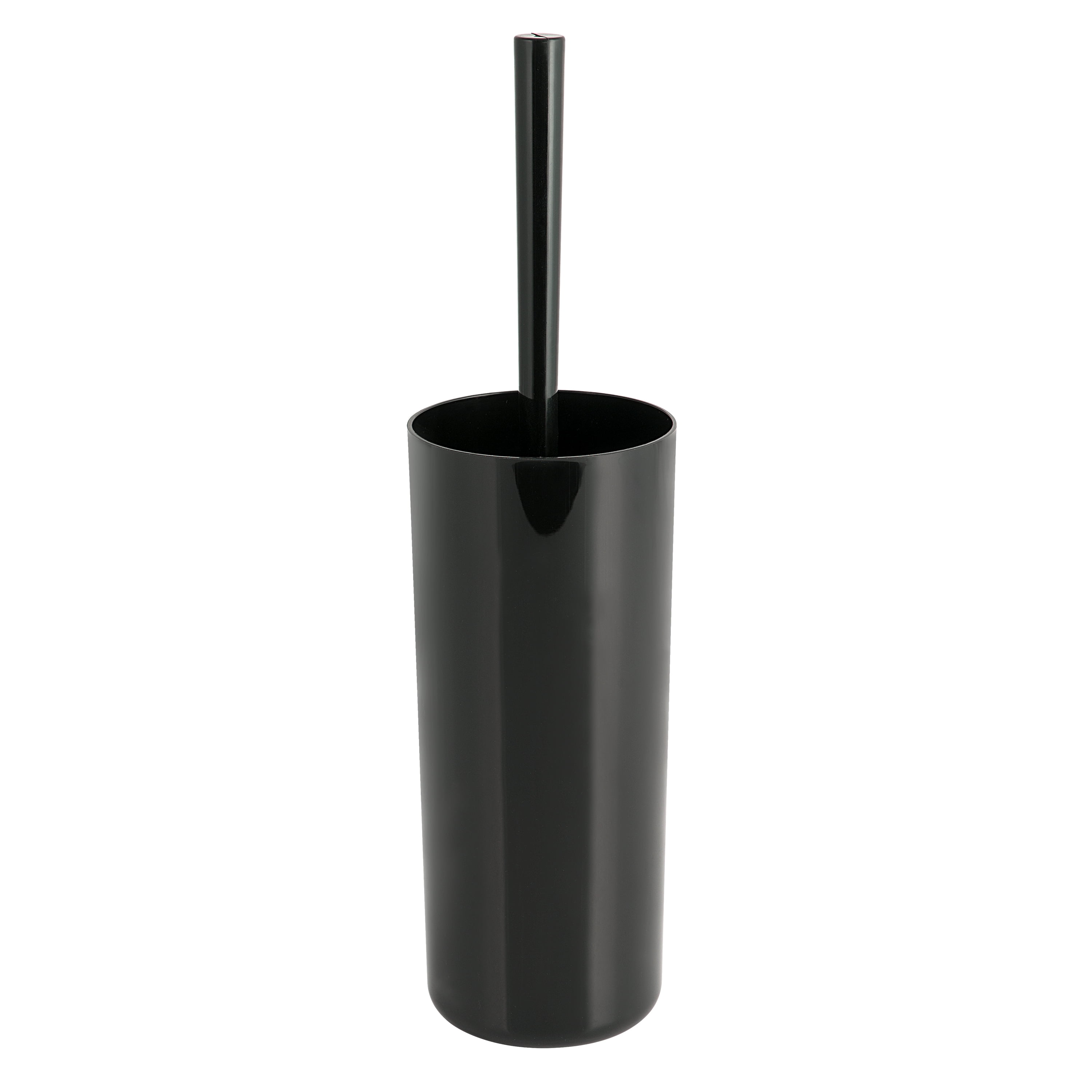Mainstays Basic Plastic Toilet Bowl Brush Holder Rich Black