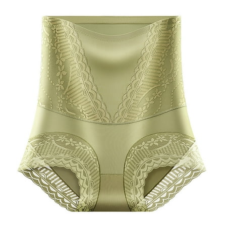Panty Packs High Waist Underwear Women Tummy Control  Women s Female Ice Silk High Waist Waist Tight Hip Lifting Underwear Cotton Postpartum Waist Tight Strong Waist Tight Pants