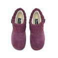 thumbnail image 4 of Clarks Suede Leather Knitted Collar Clog Plush Faux Fur Lining Slippers Burgundy/Burgundy X (Burgundy/Burgundy X, 7), 4 of 6