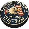thumbnail image 3 of USA Patriotic Spare Tire Cover United States 250th Anniversary Wheel Protectors Weatherproof Universal Wheel Cover Fit for Rv SUV Travel Trailer Camper Truck, 3 of 10