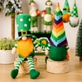thumbnail image 3 of Classic St Patrick's Day Gnome Decorations,Green Irish Scandinavian Tomte Gnome Ornaments,Mr and Mrs Green Buffalo Check Plaid Handmake Plush Elf,Home Table Shelf Centerpiece Festival Decor, 3 of 7