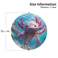 thumbnail image 2 of Lsque Cute Underwater Axolotl Pattern 4" Drink Coasters Set of 4, PVC Leather Absorbent Coasters, Table Coaster Set Decorative Coffee Cup Coasters Housewarming Gift -Round Shape, 2 of 6