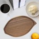 thumbnail image 2 of Bandeja de madera para servir, bandeja de comida, tabla de quesos, bandeja de aperitivos, bandeja de desayuno forma de hoja, 2 of 9