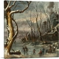 thumbnail image 1 of ARTCANVAS A Winter Landscape Canvas Art Print by Jan Van Kessel Younger - Size: 18" x 18" (0.75" Deep), 1 of 9