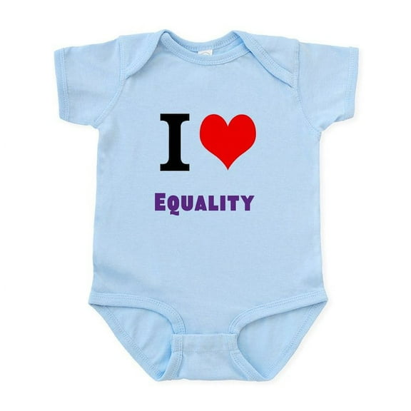 CafePress - I Love Equality Body Suit - Baby Light Bodysuit, Size Newborn - 24 Months