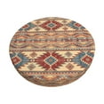 thumbnail image 2 of Lsque Traditional Tribal Aztec Round Bar chair cushion covers Velvet Fabric Premium Comfort Protects from Scratches and Stains for 14-17 Inch Chair- 14 inch, 2 of 7