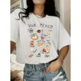 thumbnail image 1 of T-Shirt - Vibrant Mexican Food & Drink Print, Loose Fit Crew Neck Short Sleeve, All-Season Comfort, Sizes S-3XL, Festive Attire, Comfortable Fit, Everyday Outfit, Breathable Material, Printed Tee, 1 of 6