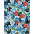 thumbnail image 6 of Ma Croix Mens Casual Hawaiian Flower Pattern Button Up Bohemian Shirts, 6 of 7