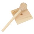 thumbnail image 4 of Miangastore Tabletop Hat Stand Rack Wooden Wig Rack Khaki 1Pcs 4.3x9.8in, 4 of 8