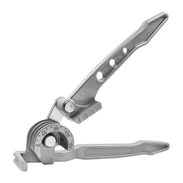 Dobladora de tubos manual, herramienta compacta para doblar tubos de aluminio de 3/8", 1/4" y 5/16" para delgados, de latón y cobre.