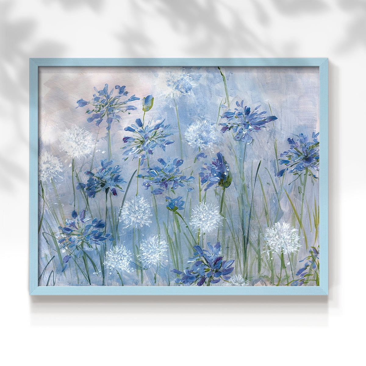 Dandelion and Agapanthus by Sally Swatland - Restickable Framed Giclée Print