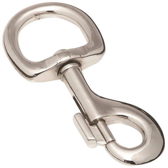 National Hardware N222-612 3004BC Round Swivel Eye Bolt Snap, Nickel Plated