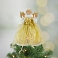 thumbnail image 2 of Northlight Lighted Angel Christmas Tree Topper - Gold - 12" - Clear Lights, 2 of 5