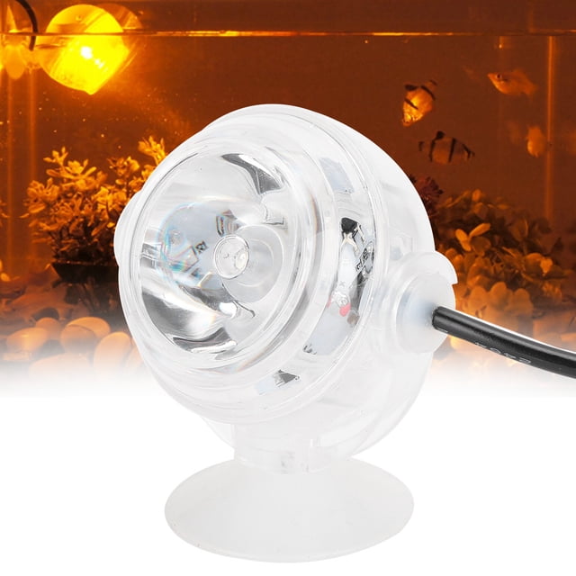 Waterproof Position Adjustable Aquarium Light, Fish Tanks Light, Freshwater Fish Tanks For Aquarium Seawater Yellow US Plug