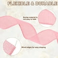 thumbnail image 4 of Uxcell Burlap Wired Ribbon 3" x 10 Yard Wired Edge Ribbon Woven Strap, Pink, 4 of 7