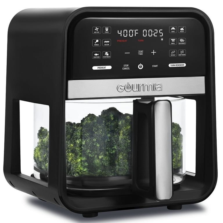 Gourmia 7-Quart Digital Air Fryer with Glass Basket and 12-One Touch Cooking Presets Gourmia 7-Quart Digital Air Fryer with Glass Basket and 12-One Touch Cooking Presets