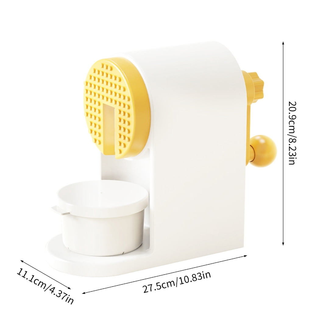 Manual Plastic Ice Grinder with Stainless Steel Shaving Blade For Daily Use