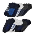 thumbnail image 2 of 10-20 Pairs of Ecko Men's Basic Quick Dry No Show Athletic Socks 10-13 (Nvy/W, 20), 2 of 2
